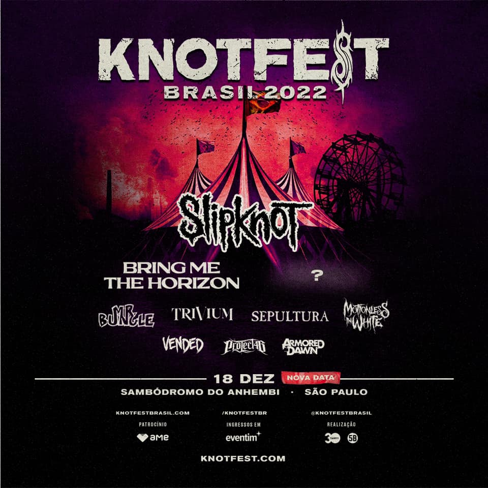 Conheça as bandas que vão tocar no Knotfest Brasil Partiu Rolê CWB