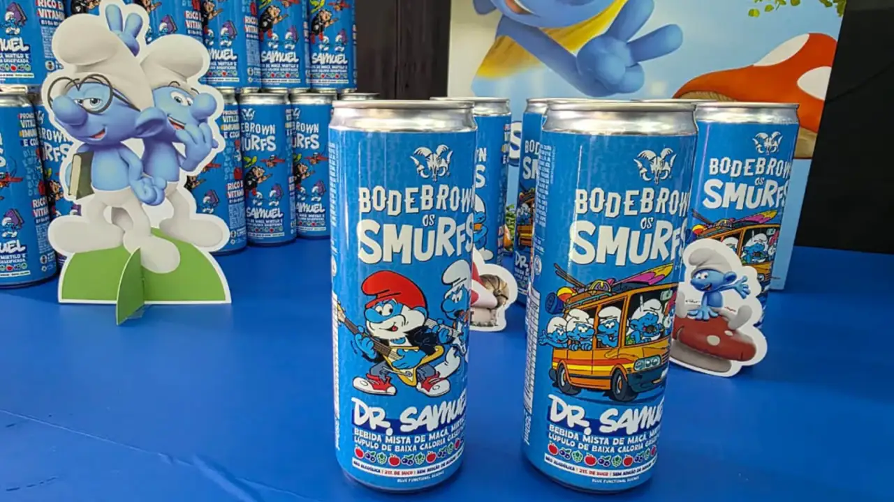 Bodebrown lança bebida Smurfs Dr Samuel em Curitiba neste sábado durante Growler Day