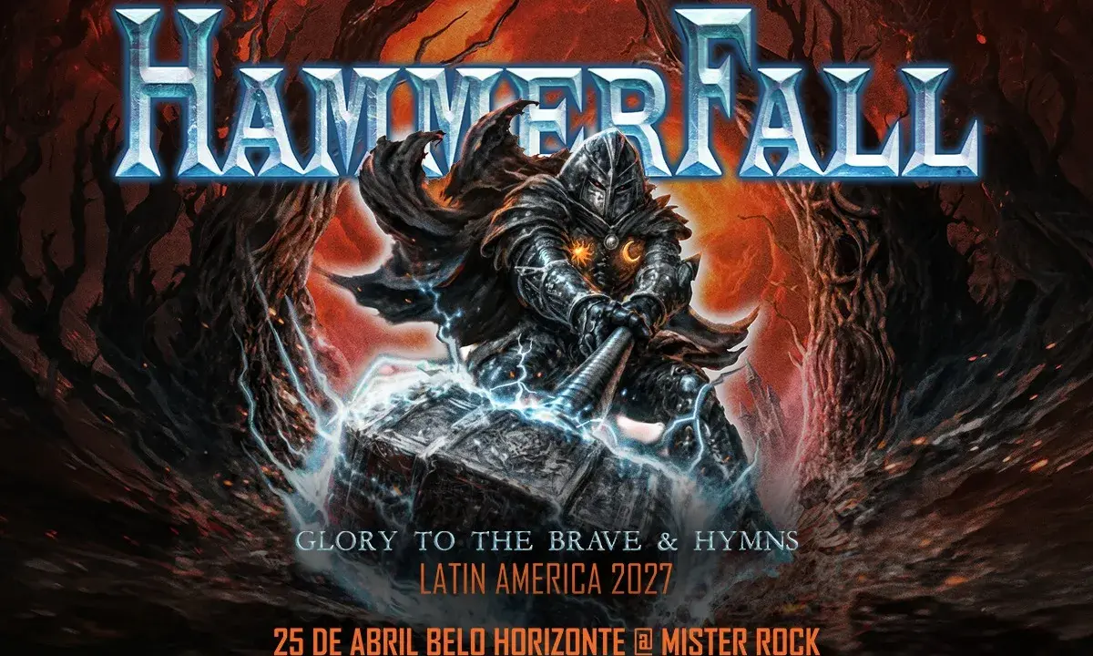 HammerFall confirma show em Curitiba dia 27 de abril de 2027 no Tork n Roll