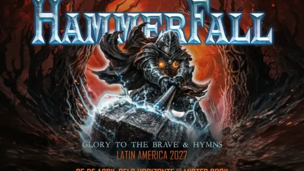 HammerFall confirma show em Curitiba dia 27 de abril de 2027 no Tork n Roll