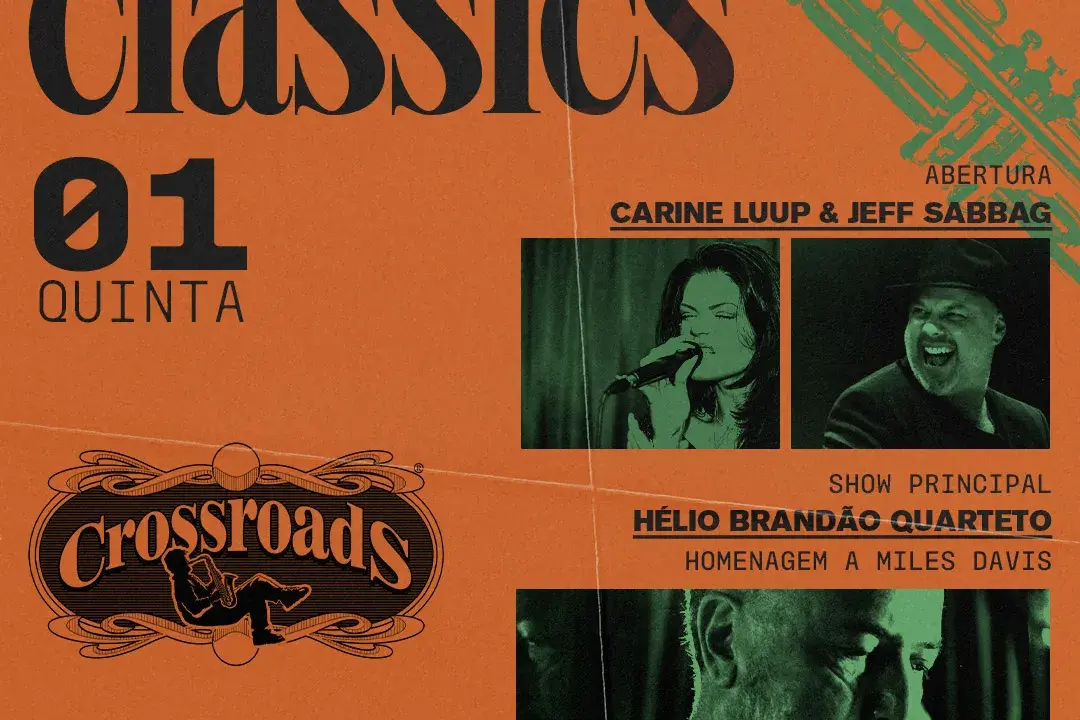 Entrada gratuita até 19h no Crossroads Jazz & Classics em Curitiba nesta quinta