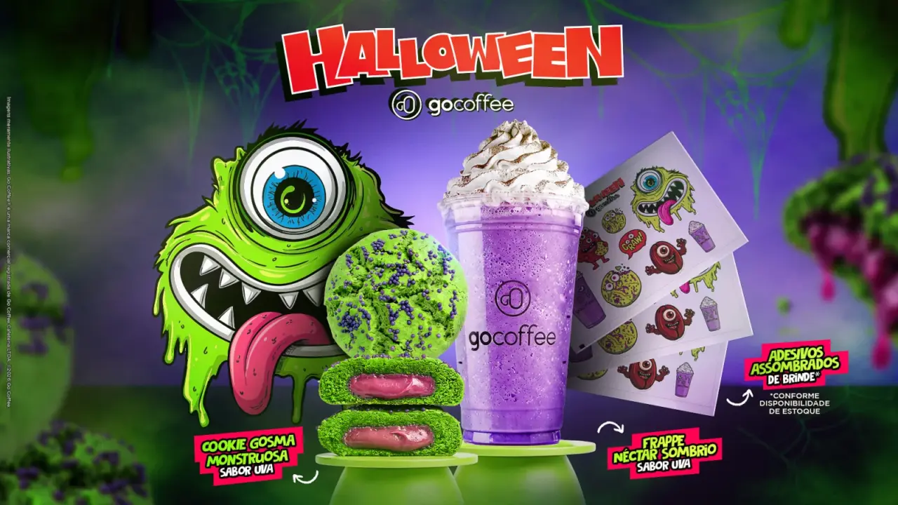 Go Coffee lança campanha de Halloween com nostalgia dos anos 90 em Curitiba