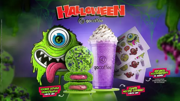 Go Coffee lança campanha de Halloween com nostalgia dos anos 90 em Curitiba